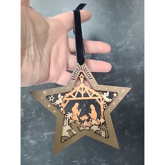 Nativity Scene Christmas Ornament - Picture 3 of 10